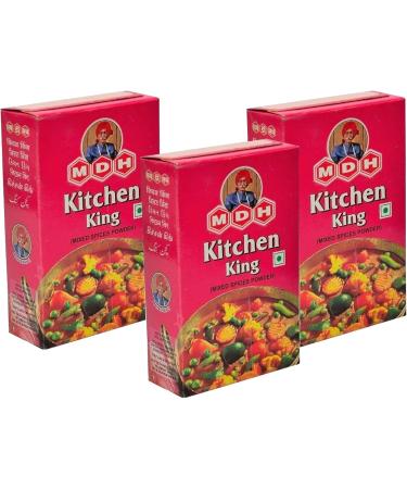 MDH MDH Kitchen King Masala 100g (Pack of 3) - Enhances Meal Flavours - Widely Used Spice Powder - Ideal for Sweet Curry Vegetable Dishes - Buy Online on GoSupps.com