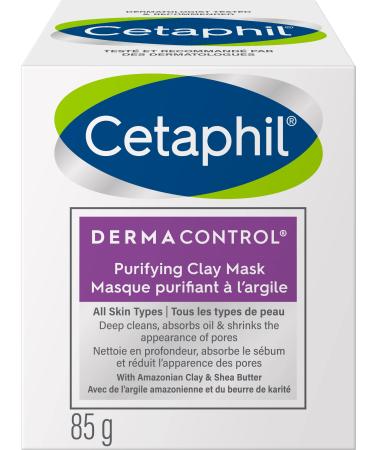 Cetaphil Pro Dermacontrol Purifying Clay Mask With Amazonian & Bentonite clay - for oily sensitive Skin - dermatologist Recommended 85g Oil Clay Mask (85 g)