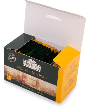 Ahmad Tea English Tea No.1 | Black Tea - 20 Teabag Sachets - Buy Online on GoSupps.com