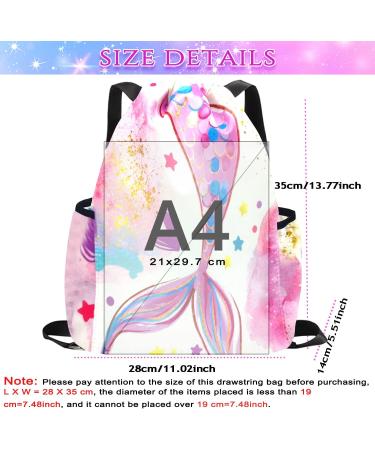 RLGPBON Drawstring Backpack for Kids Girls Gym Dance Bag Sport Gym Sack Mini Travel Daypack With Two Water Bottle Holder Color 7 - Buy Online on GoSupps.com