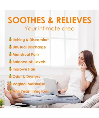 3 Pack Yoni Oil - Feminine Oil for pH Balance Deodorant & Moisturizer | Natural Strawberry Peach & Pineapple Essential Oil - Eliminate Odor | 1 fl oz each - Buy Online on GoSupps.com