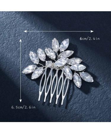 Crystal Wedding Hair Comb - Bridal Headpiece Rhinestone Hair Accessory for Bridesmaids and Girls - Buy Online on GoSupps.com