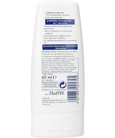  Ziaja Ziaja Soothing Cream 10% D-Panthenol for face and body for children and adults 60 ml - Buy Online on GoSupps.com