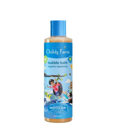 Childs Farm | Kids Bubble Bath 250ml | Organic Raspberry | Gently Cleanses & Soothes | Suitable for Dry Sensitive & Eczema-prone Skin Raspberry 250 ml (Pack of 1)