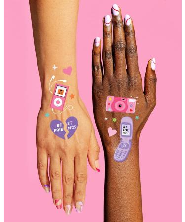 XO Fetti Y2K Party Temporary Tattoos - 2000's Party Decoration & Favor - Buy Online on GoSupps.com