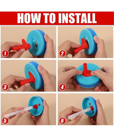 3st Replacement Straws for ZAK Cups | Bite Valve for ZAK Designs Kelso Kids 15oz | BPA-Free Accessories with Brushes & Seals - Buy Online on GoSupps.com