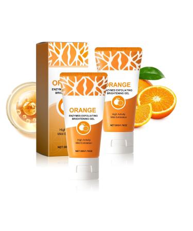 Orange Enzymes Exfoliating Brightening Gel 60g Gentle Pore Cleansing for Dull & Blemish-Prone Skin With Niacinamide & Protease