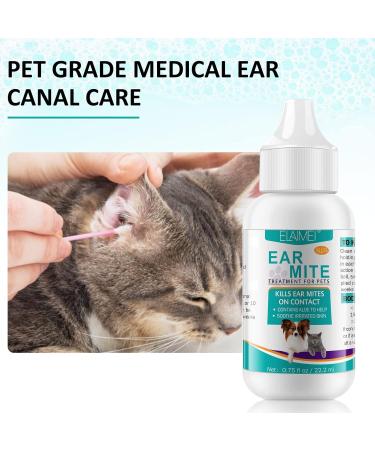 JSBNQRMZ Dog Ear Care Ear Mite Treatment for Dogs Relieves Yeast Infections Alleviates Ear Mite Earwax and Dirt Pain for Puppies(22ml) - Buy Online on GoSupps.com