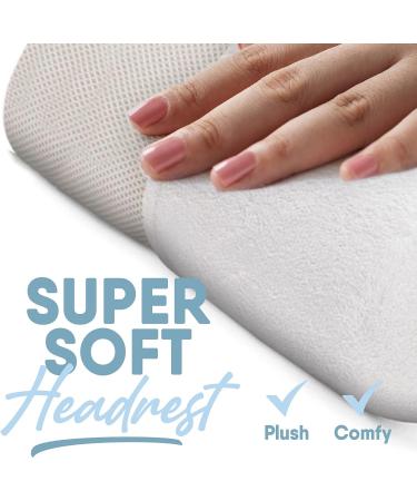 MICRODRY Cushioned Bath Pillow with CharTech Technology - Removable Cover - 12x12x4 White - Buy Online on GoSupps.com