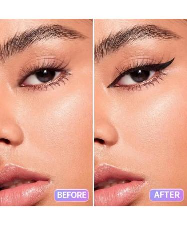 Lower Lash Stamp Bottom Lashes Stamp with Ink & Eyeliner Reusable Lower Eyelash Stamp Eyelash Stamp Double-ended Bottom EyeLashes Stencil Stamps Eyeliner Stamp Wingliner Stamp and Drag Eyeliner Black - Buy Online on GoSupps.com