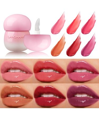 Pudding Glow Lip Balm Moisturizing Jelly Lipstick Creative Cute Little Mushroom Jar Lip Gloss Hydrating Lip Care Tint with Glossy Finish Waterproof Non-stick Jelly Lipstick (# 01) - Buy Online on GoSupps.com