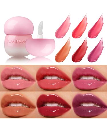 Mushroom Plumping Lip Gloss - Tinted Hydrating Glossy Finish Lip Care | Long Lasting Nourishing Lip Shine Oil (#05 Wine Red - Buy Online on GoSupps.com