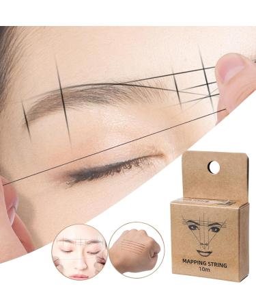 Eyebrow Mapping String Tool - Pre-Dyed Mapping Thread for Makeup Ideal for Creating Symmetrical Brows | Eyebrow Sequence Mapping Tool for Professional Makeup - Buy Online on GoSupps.com
