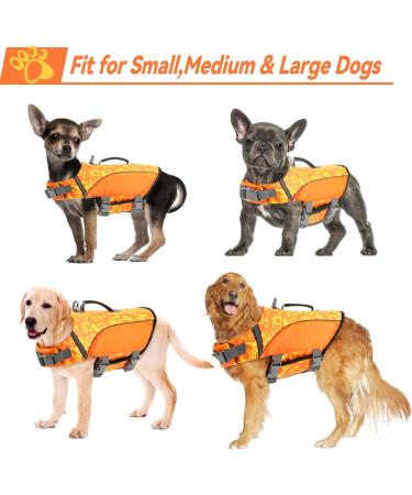Alagirls Medium Dog Vest - Adjustable High Buoyancy Life Preserver with Rescue Handle | Aladlj004 - Fits 42-54cm Chest | Durable Orange Design - Buy Online on GoSupps.com