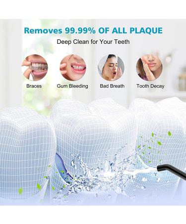 Water Flosser Cordless Teeth Cleaner - IPX7 Waterproof Oral Care for Braces & Bridges | Detachable Tank & 4 Jet Tips - Buy Online on GoSupps.com