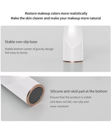 VIHELI LED Makeup Mirror with Light | Portable USB Rechargeable Vanity Mirror - Touch Screen Dimming (White) - Buy Online on GoSupps.com