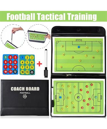 FantasyDay Soccer Magnetic Coach Clipboard with Dry Erase Zipper and Marker Pen - Foldable Portable Strategy Board Kit - Buy Online on GoSupps.com