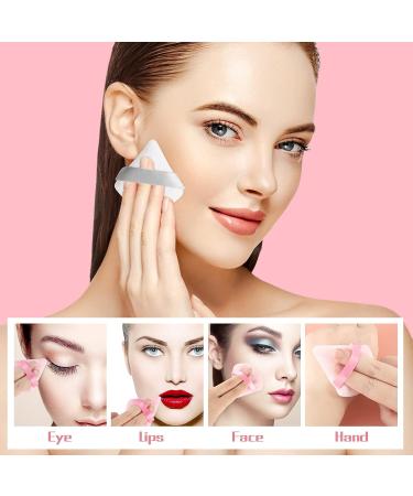 15-Piece Triangle Powder Puff Set for Flawless Makeup Application - Black, Pink, White - Buy Online on GoSupps.com