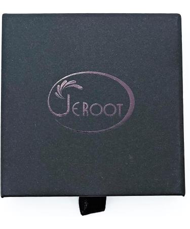 JEROOT Titanium Magnetic Rings - Step Edge Sleek Design - 2 Strong Magnets - Black 5mm R 1/2 (3500 Gauss) - Jewelry Gift Box - Men Women - Buy Online on GoSupps.com