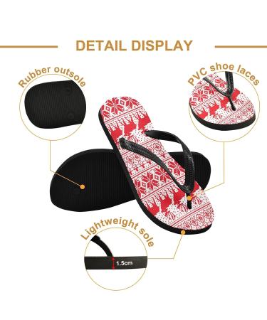Mnsruu Multicolored Flip Flops - Perfect Sandals for New Year & Christmas | Comfortable Slippers for Men & Women | Ideal for Travel Hotel & Spa - Buy Online on GoSupps.com