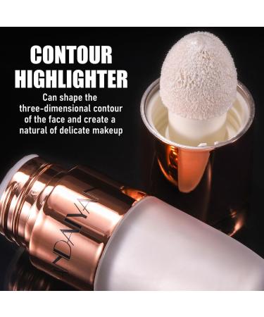 Beliky Girl Liquid face contour cream stick with pillow applicator long-lasting natural matte creamy tan contour #Brown Sugar - Buy Online on GoSupps.com