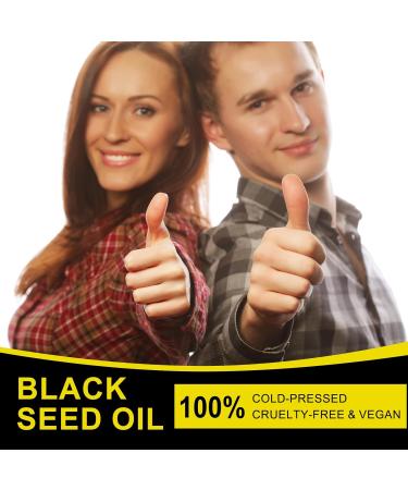 100% Pure Black Seed Oil - Cold Pressed for Hair Growth Luscious Eyelashes Thick Eyebrows & Moisturized Skin | 2.02 Fl Oz - Best Hair & Body Oil - Buy Online on GoSupps.com