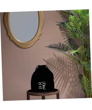 Baluue 6 Pcs Hair Dryer Storage Bag Hair Dryer Bag Hotel Hair Dryer Pouch Jewels for Hair Black Flannel - Buy Online on GoSupps.com