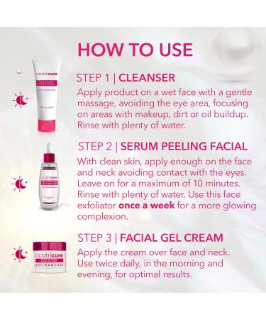 Cicatricure Antimanchas Skin Care Kit - AHA & PHA Exfoliating Wash Brightening Serum Moisturizing Gel for Dark Spot Reduction & Enhanced Glow - Paraben & Sulfate-Free - Buy Online on GoSupps.com