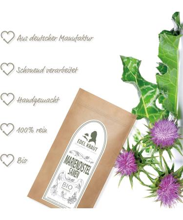 Buy Organic Mary Thistle 750g | Premium Noble Herb Milk Thistle Seeds - 100% Natural KBA Quality - Buy Online on GoSupps.com