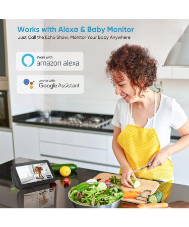 litokam Little Elf Indoor Security Camera 1080P Baby Monitor with Phone App, WiFi IP Camera, Night Vision, 2-Way Audio, Motion Detection - 2 Pack White | Compatible with Alexa - Buy Online on GoSupps.com