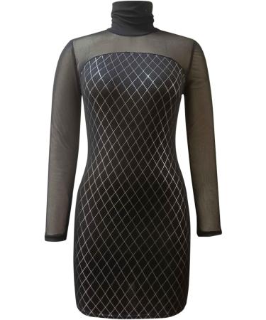 Shop D-Black XXL Glitter Evening Dresses | Elegant Simple A-Line Sheath Dresses for Ladies - Buy Online on GoSupps.com