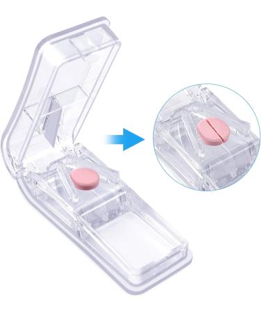 OPRET Tablet Divider for Easy Pill Cutting | Transparent & Versatile for Large & Small Tablets - Buy Online on GoSupps.com