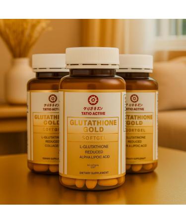 Tatiomax Made in Japan Advanced Gold Glutathione Capsules with Collagen Vitamin C and Antioxidants Supplement for Radiant Youthful-Looking Skin Collagen Production & Even Skin Tone 3 Bottles - Buy Online on GoSupps.com