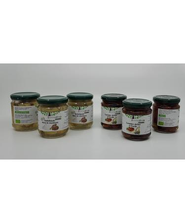 buononaturale Box with artichokes and tomatoes ORGANIC 1g mixed pack of 3pcs Organic oil dried tomatoes (3x170g) and 3pcs A - Buy Online on GoSupps.com