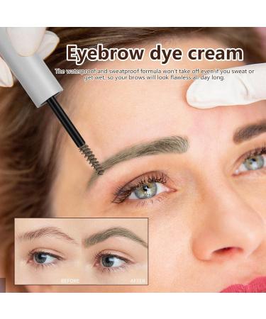 Tinted Eyebrow Mascara | Cream Eyebrow Shaping Mascara for Instant Styling | Cream Shaping Gel Coloring Waterproof & Long-Lasting Instant Eyebrow Styler Eyebrow Shaping Cream Hersil 03#olive brown - Buy Online on GoSupps.com