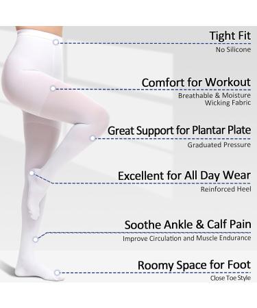Beister Medical Compression Stockings for Women & Men - 20-30 mmHg Support Hose for Varicose Veins & Edema - Opaque Toe Wrap - XXL Size - Buy Online on GoSupps.com