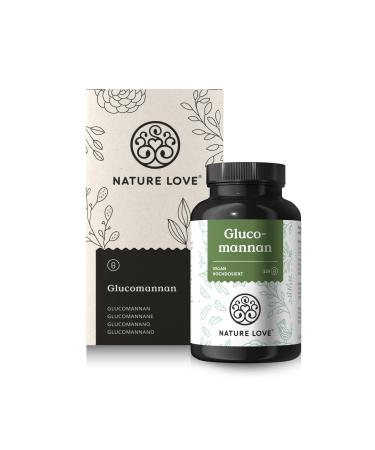 NATURE LOVE Glucomannan from the Konjac root - 120 capsules. 4000mg per daily dose - High dosage vegan produced in Germany - Buy Online on GoSupps.com