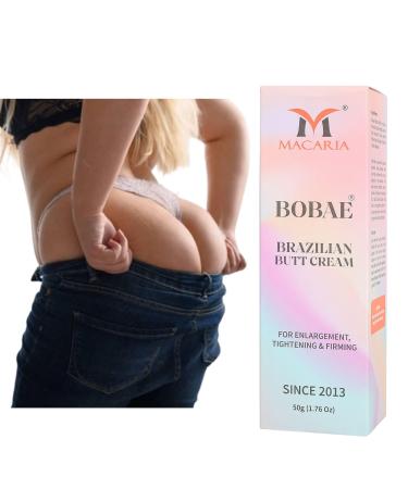 Macaria Cosmetics Pvt Ltd Bobae Brazilian Natural Butt Cream Booty Tightening Shape & Size up Toning Firming Massage larger Butt Enhancement Gel bigger Brazilian bum Women enlargement cream for quick Fast growth