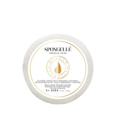Spongelle Travel Size Spongette Body Wash Infused Buffer (Freesia Pear)