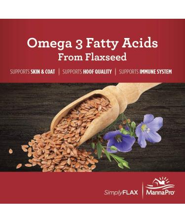 Buy Manna Pro Simply Flax for Horses - Omega-3 Flaxseed (8 lbs) | Premium Horse Supplement - Buy Online on GoSupps.com