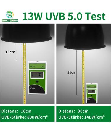 Repti Home 13W UVB Lamp 5.0 for Turtles Birds Lizards & Chameleons - E27 Terrarium Light for Reptiles & Amphibians - Buy Online on GoSupps.com
