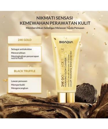 24K Gold Black Truffle Facial Cleanser Hydrating Glow Low pH Moisturizing - Buy Online on GoSupps.com