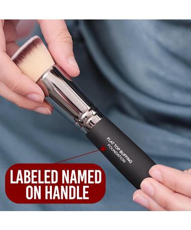 Bueart Design Ultra Soft Flat Top Kabuki Makeup Brush for Flawless Liquid Cream & Mineral Powder Blending - International Shipping Available - Buy Online on GoSupps.com