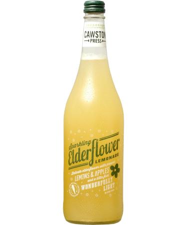 Cawston Press Sparkling Elderflower Lemonade Drink - 6 x 750ml Glass Bottles - No Sugar/Sweeteners/Artificial Colors/Preservatives - Buy Online on GoSupps.com