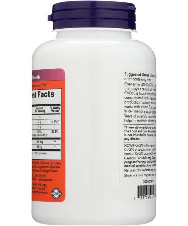 Now Foods CoQ10 200mg with Vitamin E - 90 Capsules | Premium Antioxidant Supplement for Heart Health & Energy Support - Buy Online on GoSupps.com