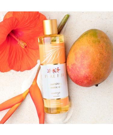 PURE FIJI Nourishing Exotic Coconut Oil with Vitamin E - Mango Scented Body & Massage Oil 8oz - Buy Online on GoSupps.com