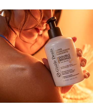 Gisele Denis GIS LE DENIS Double Bronze Gold Super Instant Body Tanner 250 ml Cream tanner Tanning accelerator for the body Sunscreen Pleasant natural fragrance Vegan formula - Buy Online on GoSupps.com