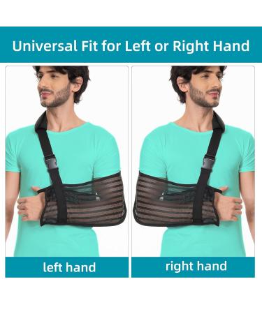 Buy Breathable Mesh Arm Sling for Showering - Shoulder Brace for Rotator Cuff Injury & Broken Arm - Adjustable Arm Immobilizer for Men & Women - Buy Online on GoSupps.com