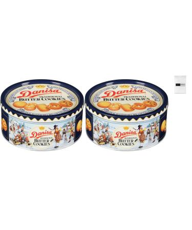 Value Bundle: DANISA BUTTER COOKIES - Biscuits Cookies - Traditional Cookie Biscuits - Shortbread Cookies - Celebration Cookies - Cookie Tins Gift - Custom Value Bundle Branded Pack of 2