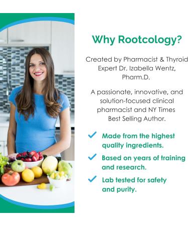 Rootcology by Dr. Izabella Wentz | ProB 50 | 18 Shelf-Stable Probiotic Strains to Support Gut Health and Maintain Bowel Regularity with Bifidobacterium, Lactobacillus and More | 30 Vegetarian Capsules - Buy Online on GoSupps.com